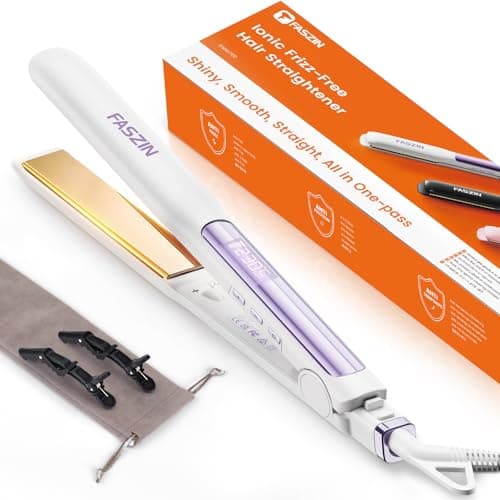 Faszin Lisseur de cheveux avec plaques en titane Couleur ivoire