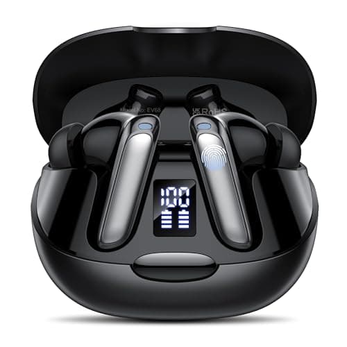 Ddidbi Ecouteurs Bluetooth 5.3 sans Fil, 3 en 1 Écouteur Traducteur Noir