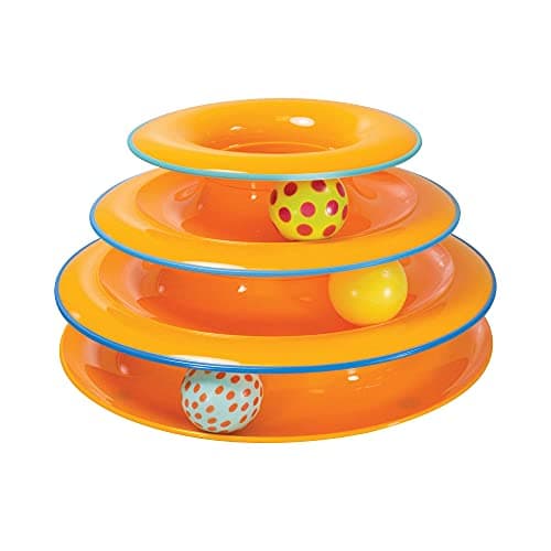 Petstages Tour de Jeu Tower of Tracks pour Chat Interactif 3 Niveaux