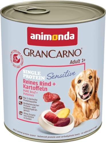 GranCarno Sensitiv Adult Nourriture Humide Chien Bœuf et Pomme de Terre 6x800g