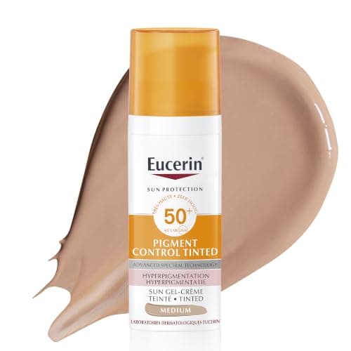 Eucerin Sun Pigment Control Gel-Crème Solaire SPF50+, Teinte Medium, 50 ml