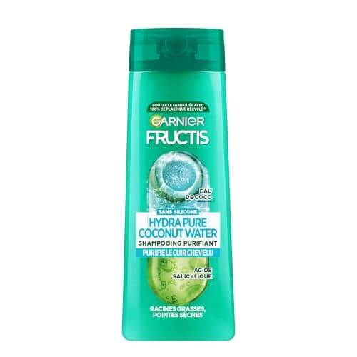 Garnier Fructis Shampooing Purifiant Hydra Pure Coco Cheveux Sains 300 ml