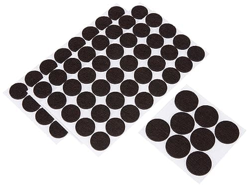 Meister Assortiment de patins en feutre autocollant marron 104 pièces