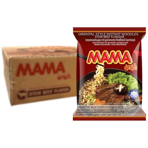 MAMA Nouilles instantanées bœuf pack de 30 x 60 g