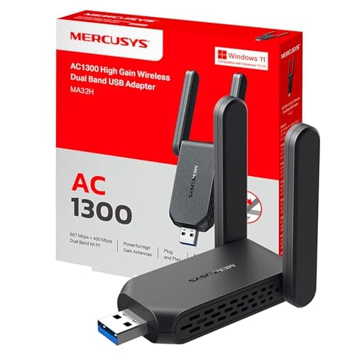 MERCUSYS MA32H Adaptateur USB WiFi AC1300Mbps Bi-Bande MU-MIMO