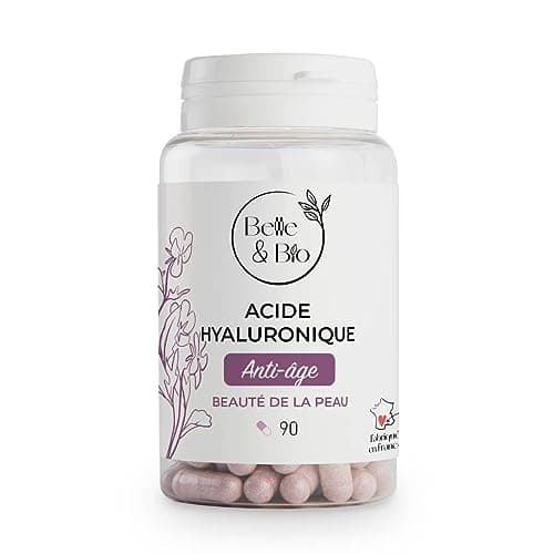 Belle & Bio Acide Hyaluronique avec Collagène Marin Vitamine C et E 90 Gélules