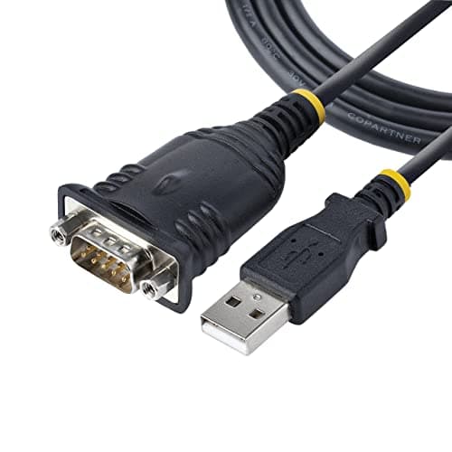 StarTech Câble adaptateur USB vers Série DB9 Mâle 1m avec puce Prolific Noir