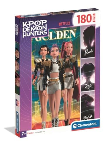 Puzzle Super K-Pop Demon Hunters 180 Pièces 48,5x33,5 cm Enfant Dès 7 Ans