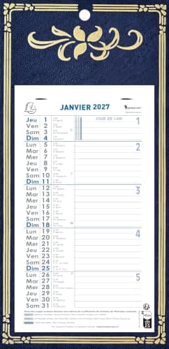 Exacompta Calendrier mensuel Skytos 13x23cm sur plaque - 2027