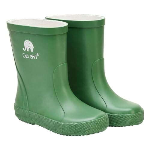 Celavi Bottes en caoutchouc naturel unisexes Elm Green 19 EU