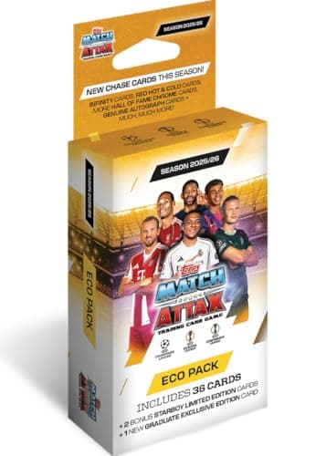 Topps Eco Pack Match Cartes Attax UCL 25-26