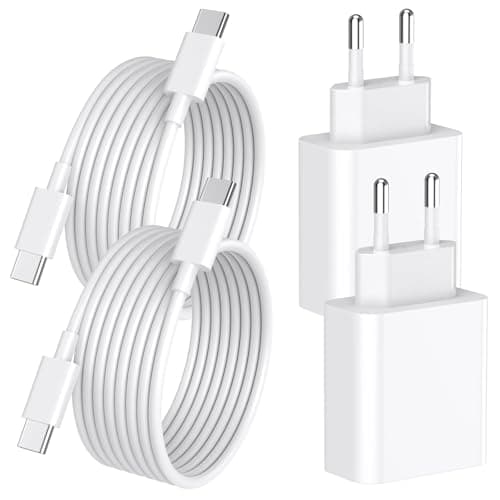 FUHAYA Chargeur iPhone 20W avec Câble USB-C 2M Certifié MFi Lot de 2