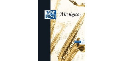 OXFORD Cahier de musique 17 x 22 cm Séyès et portée 48 pages