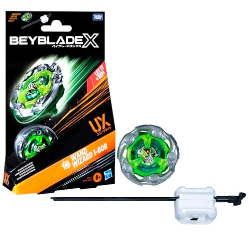 Beyblade X Starter Pack Wand Wizard 1-60R UX avec toupie et lanceur