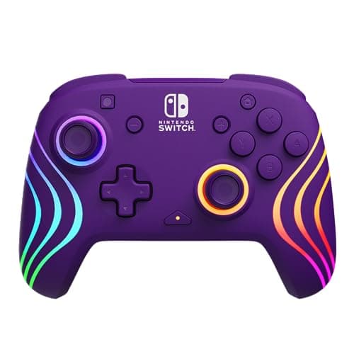 Manette sans fil officielle Afterglow Wave pour Nintendo Switch - Violet