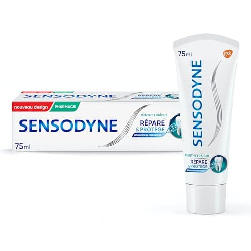 Sensodyne Dentifrice Répare et Protège, Dents Sensibles, Menthe, 75 ml