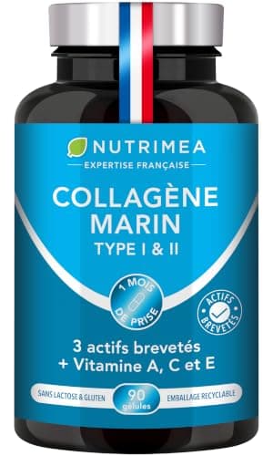 Collagène marin types 1 & 2 brevetés vitamines A, C & E Nutrimea