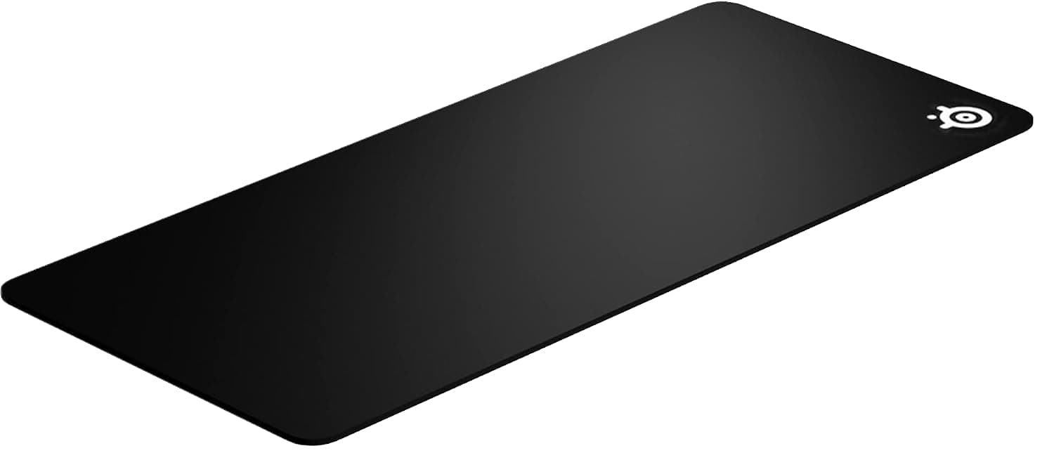 SteelSeries QcK Heavy XXL - Tapis de souris gaming en tissu - Base en caoutchouc antidérapant extra-épaisse 6mm - Optimisé pour les capteurs de jeu - Taille XXL - Noir
