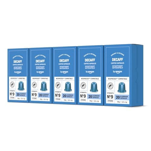 by Amazon Capsules de café Espresso Décaféiné compatibles Nespresso Aluminium 100 Pièces