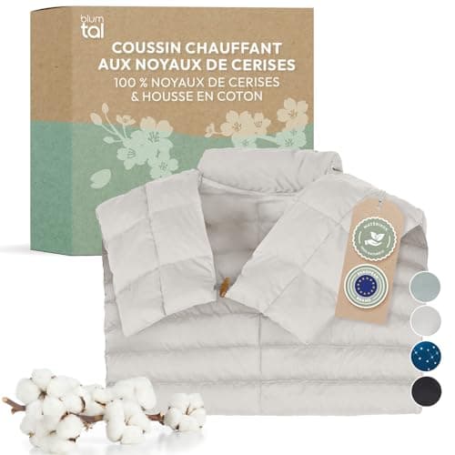 Blumtal Coussin Noyau de Cerise Chauffant Nuque Beige