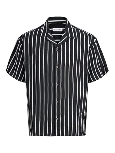 Jack & Jones T-shirt manches courtes rayé Jjejeff Resort Noir XS