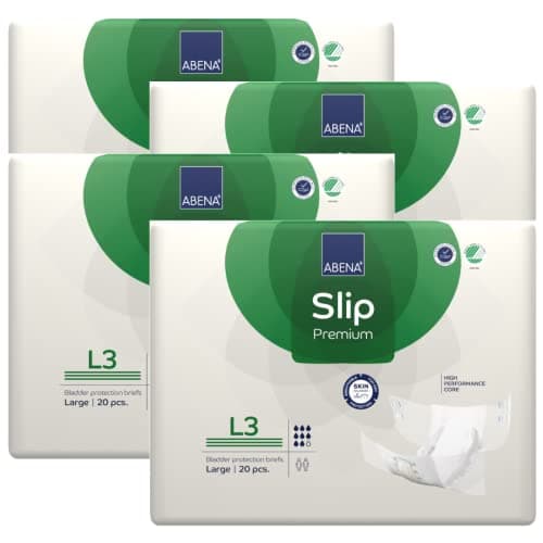 ABENA Slip Premium Lot de 4 Serviettes d Incontinence Taille L3 3400ml