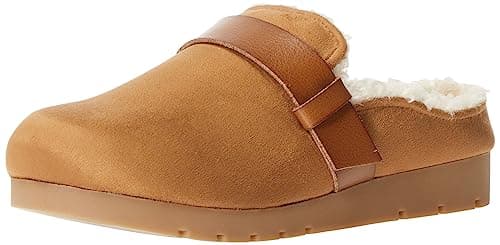 Amazon Essentials Mules dos nu en daim bronzé pour femme, mousse à mémoire de forme, taille 35