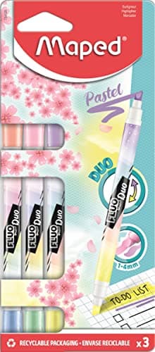 Maped Surligneurs Fluo Duo x3 (lot de 3 surligneurs 2 en 1)