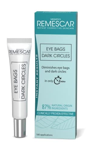 Remescar Poches et Cernes 8ml – Crème Contour des Yeux Effet Immédiat | Réduit visiblement poches et cernes en 2 minutes – Efficacité cliniquement prouvée jusqu’à 8 heures – 180 applications