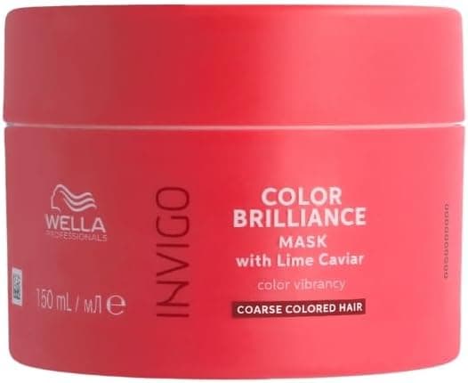 Wella Professionals Masque Invigo Color Brilliance - Maintient l'éclat et la protection de la couleur des cheveux - Masque pour cheveux colorés et épais, 150ml