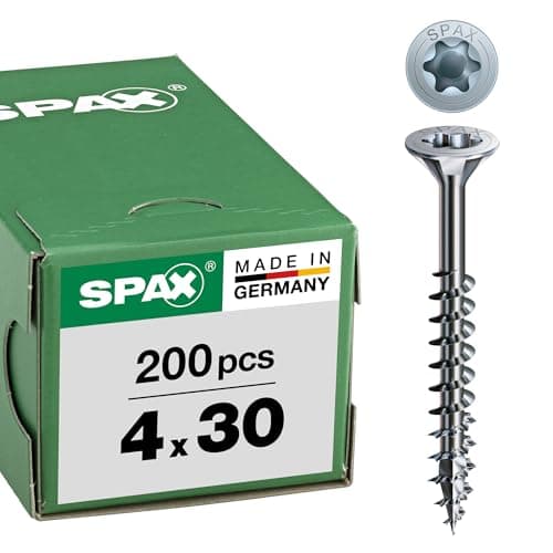 SPAX Vis universelle 4x30 mm, 200 pièces, WIROX
