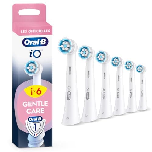 Oral-B Brossettes de Rechange Gentle Care, lot de 6, Blanches