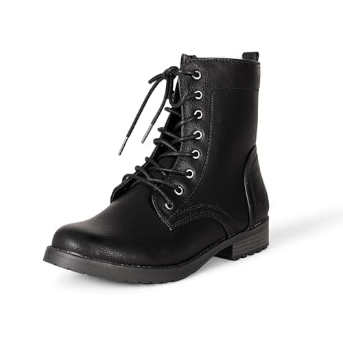Amazon Essentials Bottes de combat à lacets pour femme Noir Pointure 38