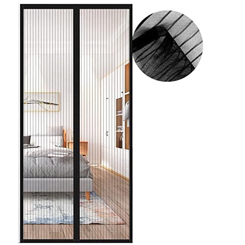 Moustiquaire magnétique pour porte Meet Beauty 95x230 cm noire