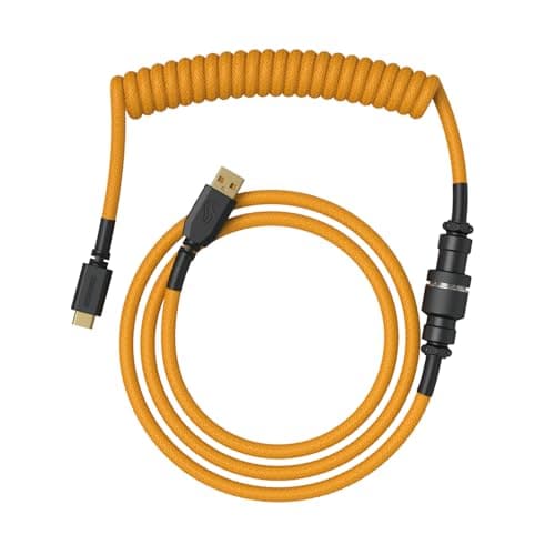 Glorious Coiled Keyboard Cable Câble USB-A vers USB-C tressé Or