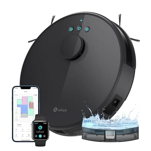 Lefant M1 Robot Aspirateur Laveur 2 en 1 5500Pa Noir