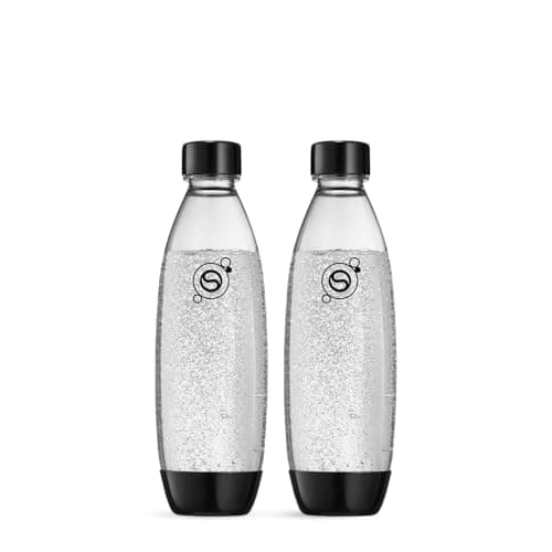 Sodastream Lot de 2 bouteilles réutilisables 1L sans BPA noires