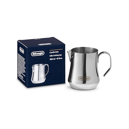 De'Longhi DLSC060 Pichet à lait 350ml, Acier Inoxydable