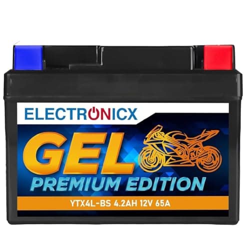 Electronicx GEL YTX4L-BS Batterie Moto 12V 4,2Ah 65A