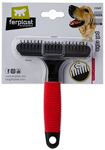 Ferplast Râteau à Dents Rotatives pour Toilettage Animaux