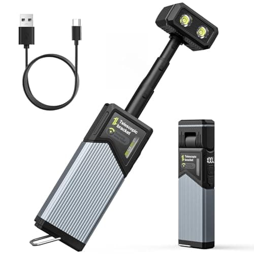 Orbecco Lampe de travail LED télescopique 4 modes IP44 Lampe d'inspection