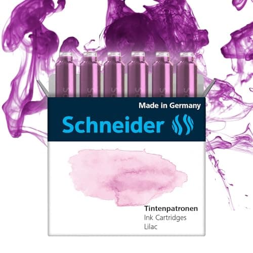 Schneider Lot de 6 cartouches d'encre pastel standard pour stylo-plume Violet