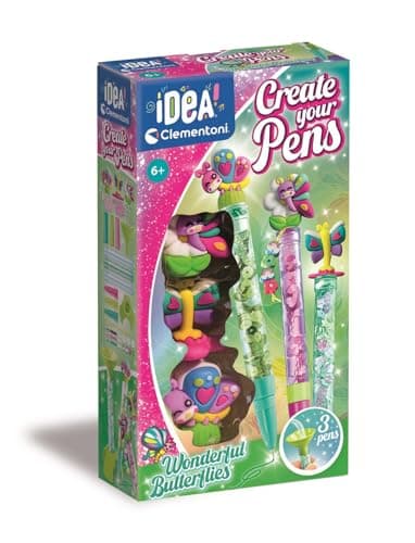 Stylos à Personnaliser Papillons Merveilleux Kit Créatif 3 Stylos Dès 6 Ans