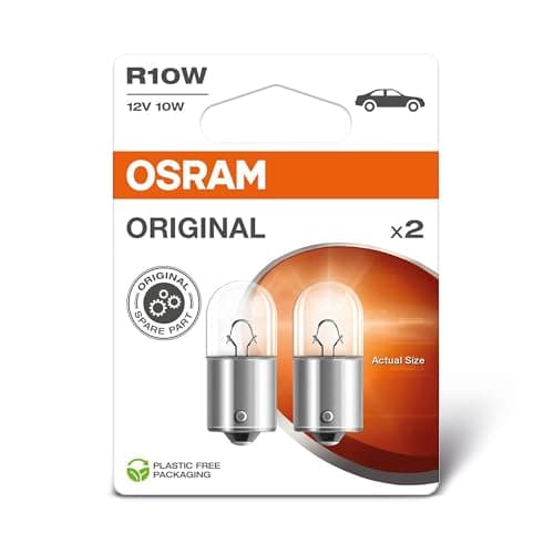 Osram Lot de 2 Ampoules Halogènes R10W BA15S 12V 10W
