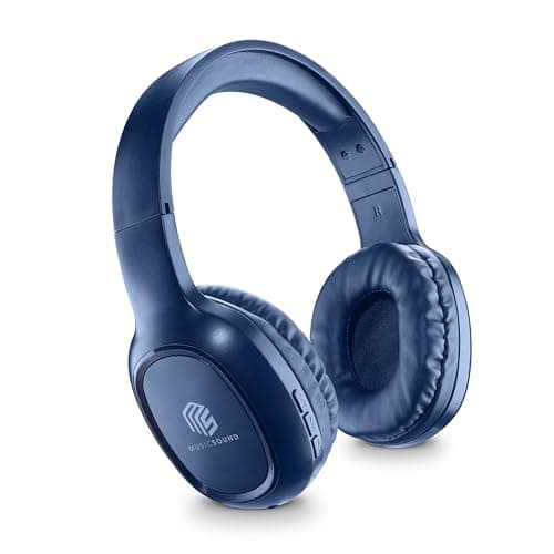 Music Sound Casque Bluetooth Supra-auriculaire Bleu Autonomie 14h