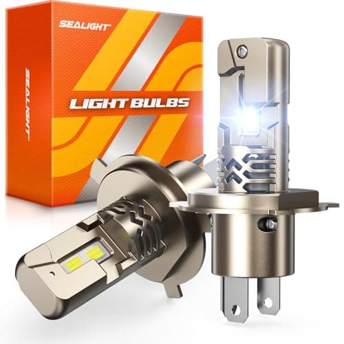 SEALIGHT Lot de 2 Ampoules LED H4 9003 Phares Ultra Lumineux