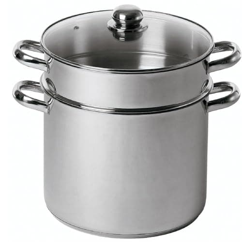 Baumalu Combiné Couscoussier Marmite Inox 24 cm 9 L Induction