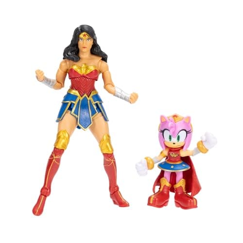Pack de Figurines DC x Sonic Amy et Wonder Woman Jakks Pacific