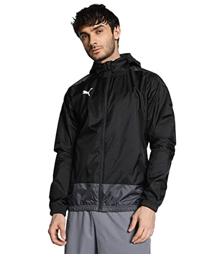 PUMA Homme Veste Imperméable, Puma Black-Asphalt, M