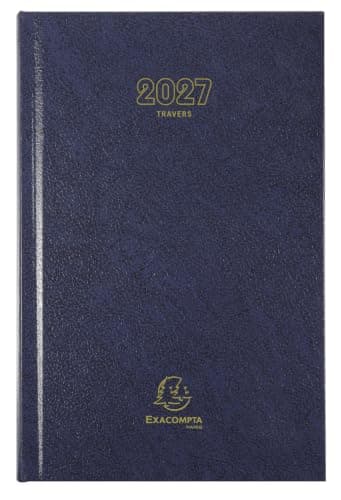 Exacompta Agenda journalier de bureau Carré Travers 13,5x21cm 2026